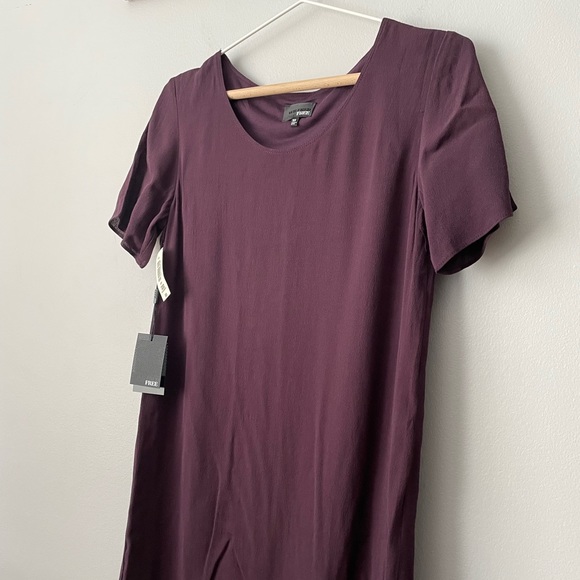 NWT Aritzia | Wilfred Free Plum Tshirt Dress Size xsmall - Picture 4 of 9